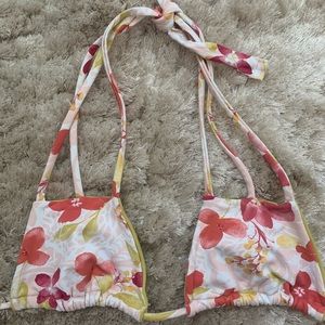 San Lorenzo floral bikini top